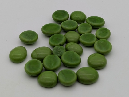 Preview: Glasnuggets grün opak 15-17 mm/1 kg